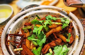 Duck Tongue Stir-fry in Clay Pot