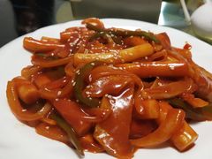 辣白菜炒年糕-桃园中华料理炸酱面(燕儿岛路店)