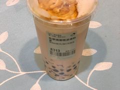 厚烧蛋糕波波奶茶-喜茶(青岛金狮广场店)