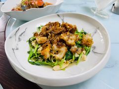 蒜蓉螺片百叶鸡毛菜-南山酒肆(南山董事绘店)