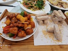 槟榔芋拼咕噜肉-清心鸡沙田乳鸽店·非遗传承(石溪店)