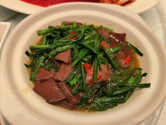 韭菜炒鸭血-亢龙太子酒轩·花园店