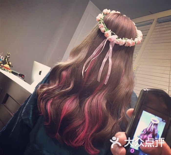 小强无痕接发接中分刘海上传的图片