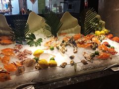 三文鱼生鱼片-美食汇海鲜自助餐厅·小龙虾烧烤(富力万达文华酒店)