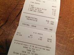账单-Burger & Lobster(Dean Street)