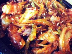 炒牛肉章鱼-郑阿姨的家·이모네·韩料&烤肉(武川路店)