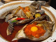草家招牌酱油蟹-草家酱蟹炭火烤肉店(珲春南路一店)
