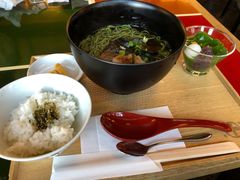 抹茶煎鱼荞麦面-中村藤吉(本店)