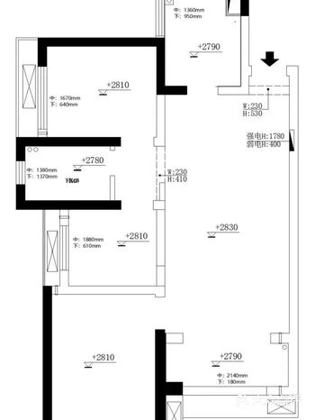 平面布置图，原始结构还不错，装修并不需要做很大改动
