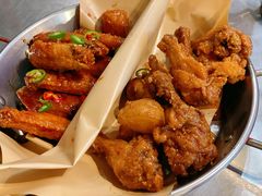 炸鸡翅一半一半-富乐满韩国正宗炸鸡韩国料理(虹泉路店)