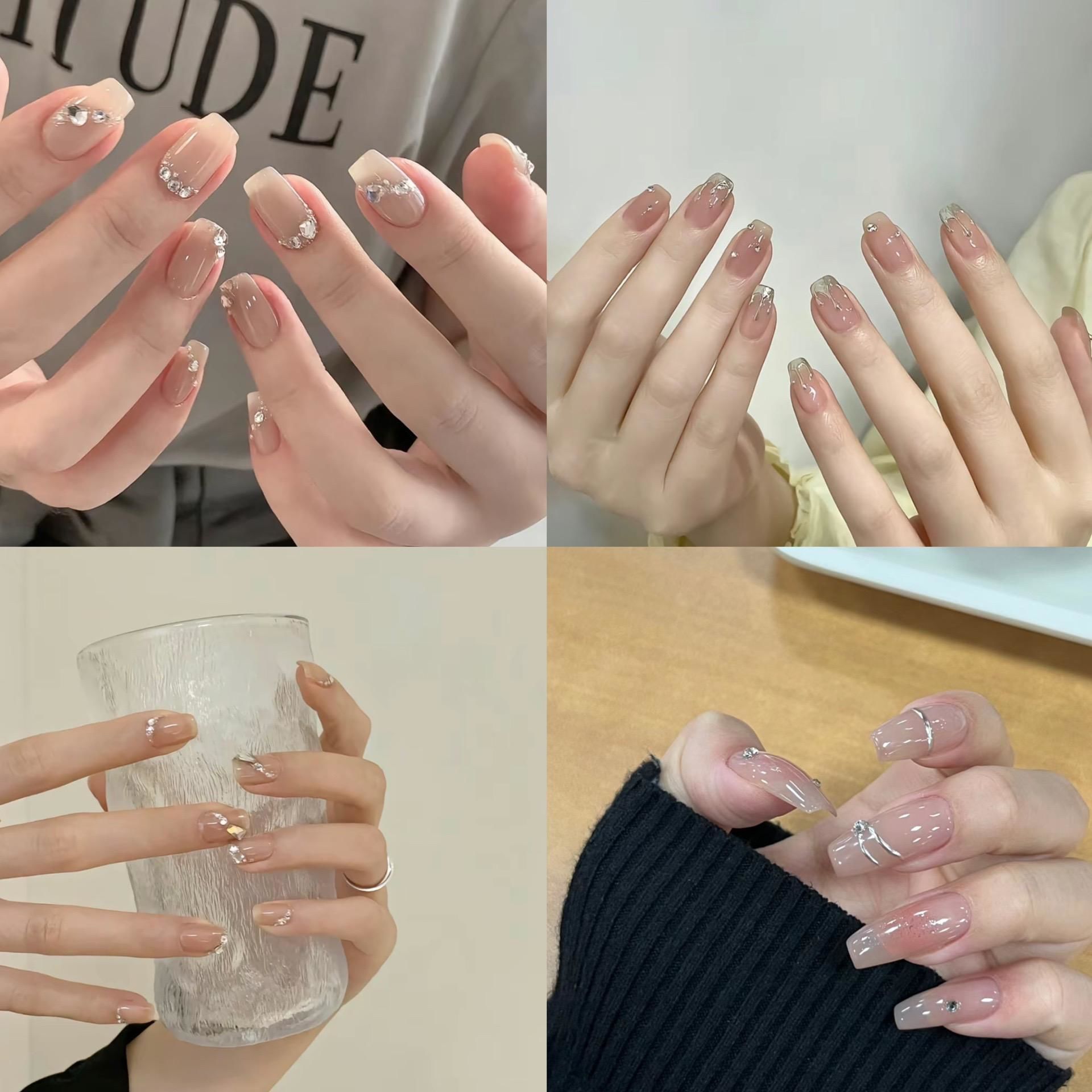 夏天温柔 简约大方美甲