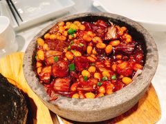 石锅黄豆焖茄子-庆江南江南菜(张家港吾悦店)
