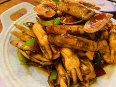 葱姜炒蛏子-老姑砂锅·烧烤天津菜(体北道店)