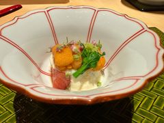 海胆配渍金枪鱼佐豆酱-鮨鳳