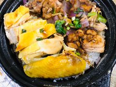 牛蛙拼香油鸡-煲煲香快餐(南京路店)