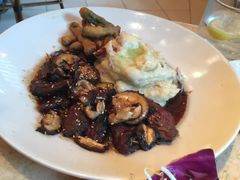 牛排配日式醬汁-The Cheesecake Factory(baldwin avenue)
