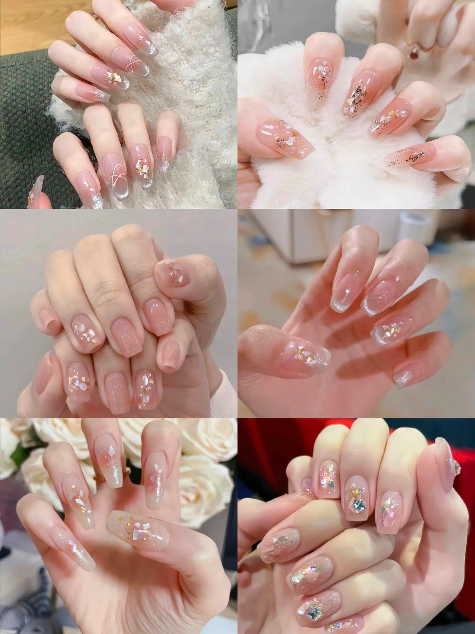 🐚纯欲风来袭!优雅贝壳片美甲大赏💖