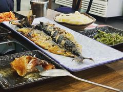 烤青花鱼-真情鲍鱼海鲜汤