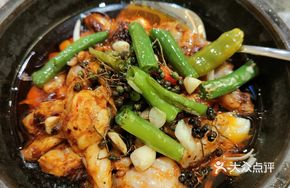 Spicy Frog in Stone Pot