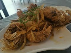 椒盐爬虾-覃记海鲜美食餐厅