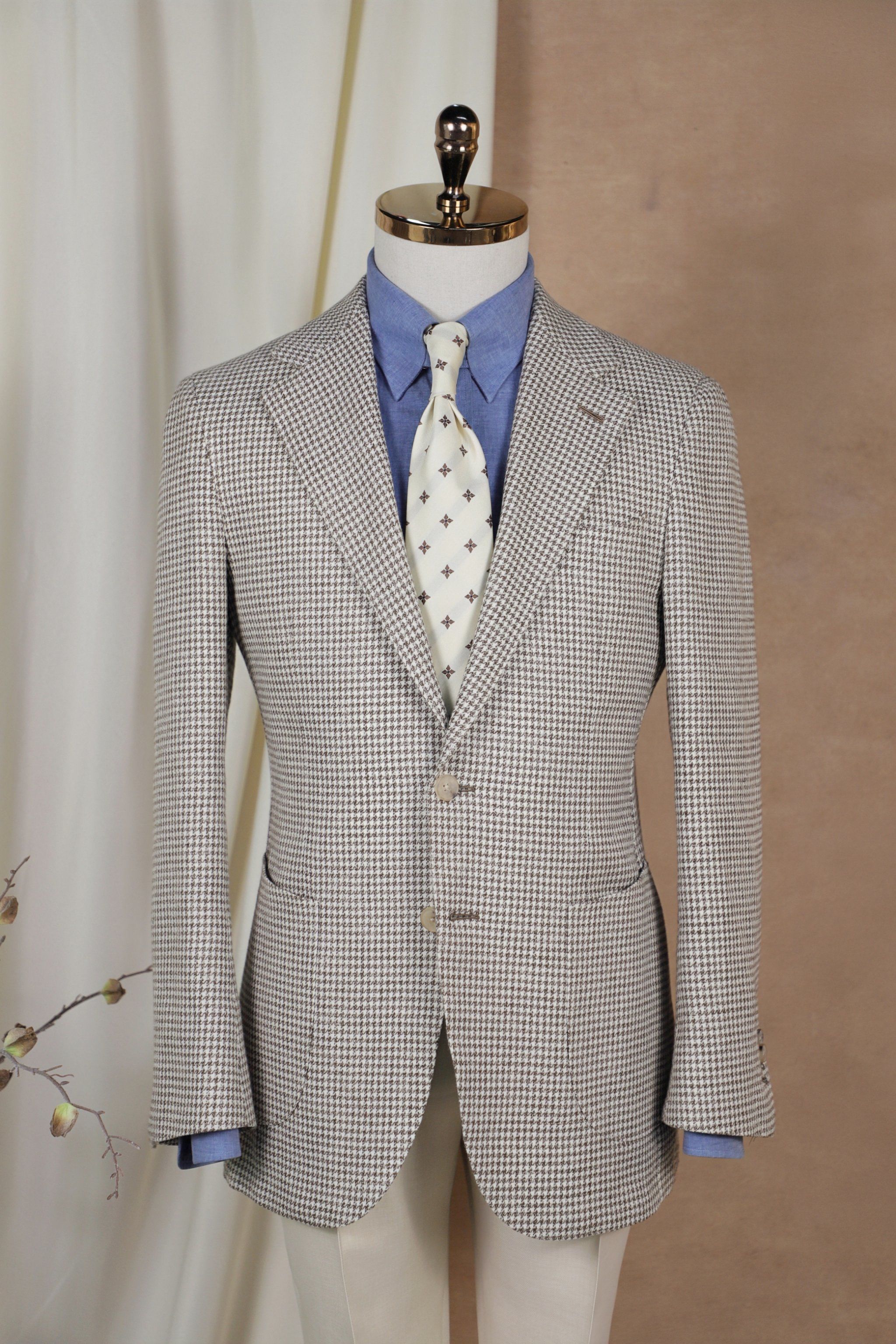 格子西装的复古魅力