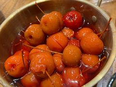海棠果-东来菜馆•手抓海鲜家常菜•海鲜锅贴(鸽子窝店)