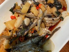 老姜蒸万绿湖小鱼干-客语-客家菜(石岐店)