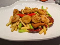 鲜牛肝菌芦笋煎炒元贝-蟹榭·本帮江浙菜·蟹宴(五角场合生汇商场店)