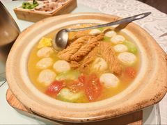 丝瓜鱼丸炖馓子-永安鱼庄·镇江菜(东吴路店)