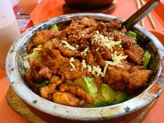 鸡肉芝士石锅拌饭-北京大学-燕南食堂