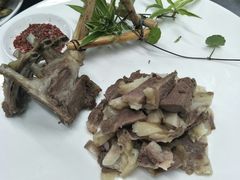 白果炖鸡，大汗手撕羊排，，古堰马叉肉-长乐饭店(江西街店)