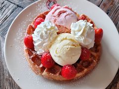 草莓华夫饼-maan coffee漫咖啡(通州店)