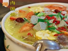 山药排骨牛肉养生汤-花水湾红太阳牛肉汤锅
