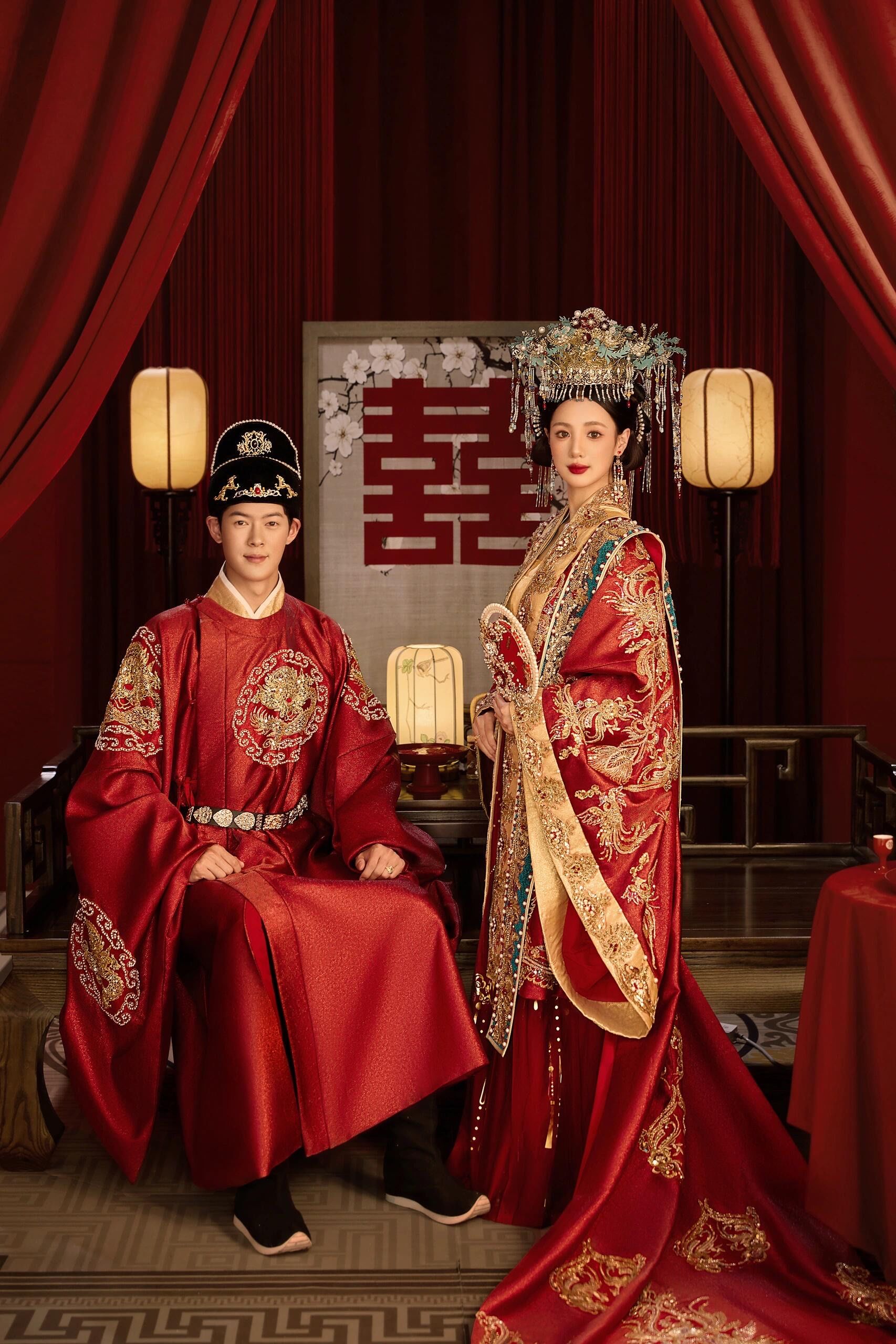 良辰美景时,洞房花烛夜,仪式感十足的婚纱