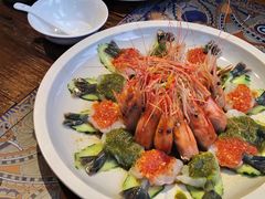 泰式鲜虾刺身-萨芭蒂高空花园餐酒吧