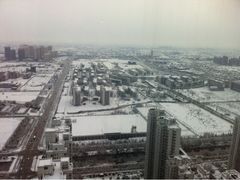 窗外雪景-南通金石国际大酒店