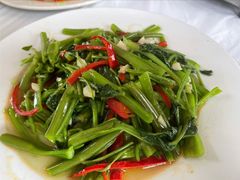 空心菜-万佛湖许老大铁锅鱼(黑金冠店)