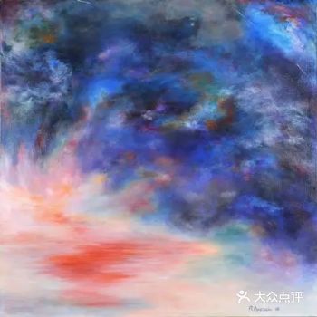 如火烧云般炫彩的天空景色