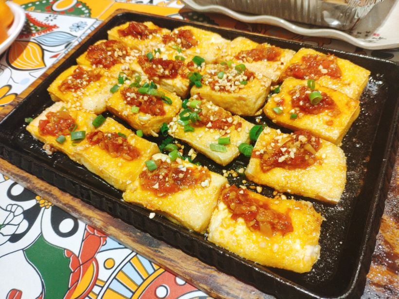 「铁板包浆豆腐」喜欢,就是酱稍微有点咸了.