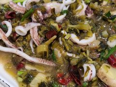 酸菜炒鱿鱼-温岭人家(红花北路店)