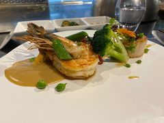 东南亚虎虾佐蜂蜜芥末酱-名将法式铁板烧(云峰别墅店)