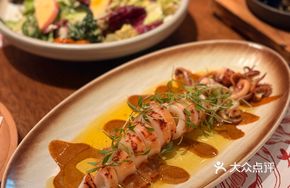 Charcoal-Grilled Rocket Squid