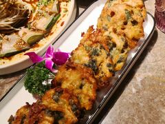 虾仁野菜饼-三人行骨头王火锅(长寿店)