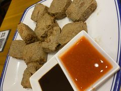 干炸臭豆腐-丁记盐蘸牛肉·新杭菜(河东路店)