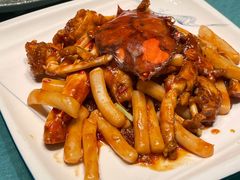 梭子蟹炒年糕-章吴记喜瑞餐厅(东东城店)