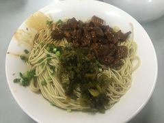 辣肉咸菜拌面-小无锡面馆