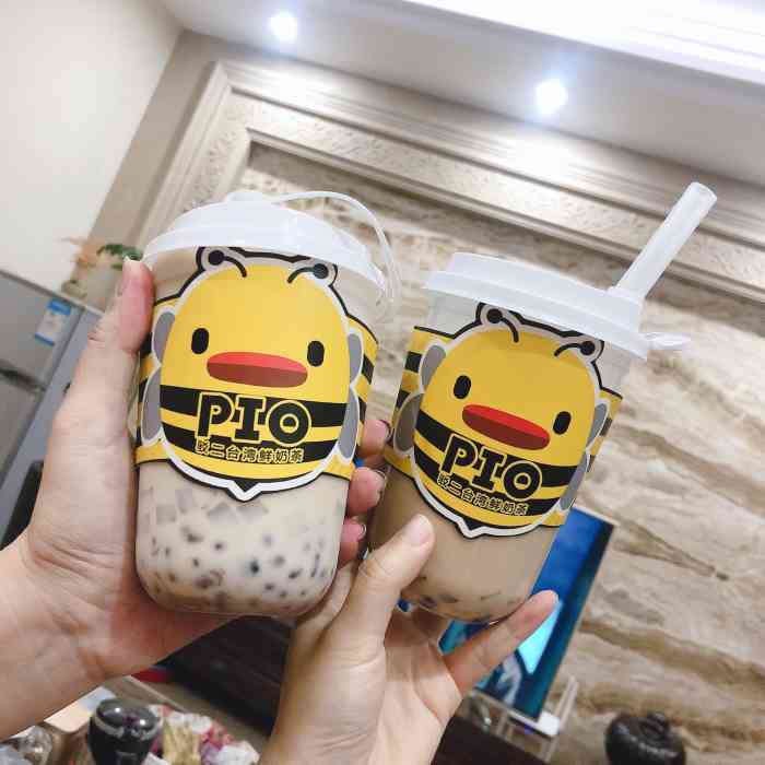 pio驳二台湾鲜奶茶(文华店)-"家附近开的一家奶茶店,就进店尝试一下