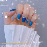天津探店｜蓝色系珍珠贝壳🐚显白撞色美甲💅