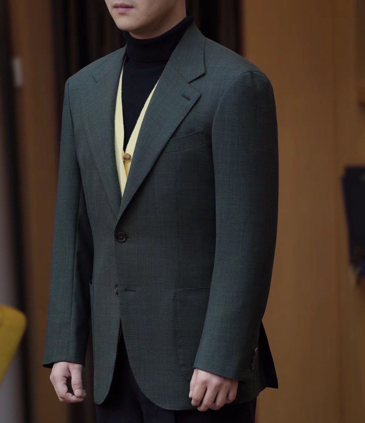 马海毛加羊绒的西装真的绝了