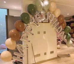 -团子宝宝宴派对百日宴生日布置策划·求婚策划·气球布置别墅民宿